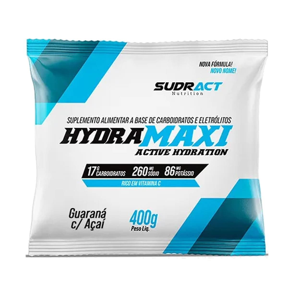 Hydramaxi Isot�nico em P� - 400g Refil Guaran� com A�a� - Sudract Nutrition*** Data Venc. 26/04/2023