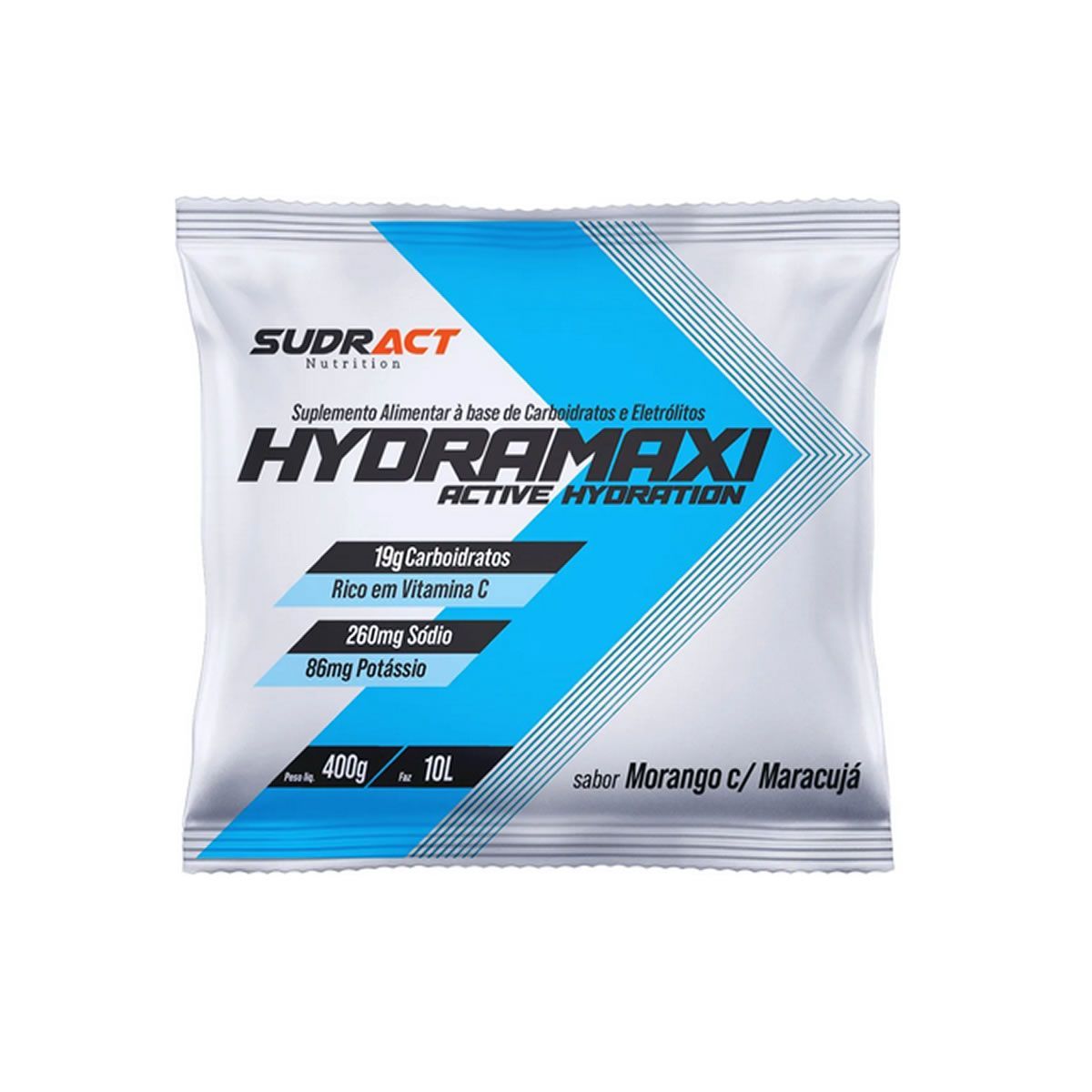 Hydramaxi Isot�nico em P� - 400g Refil Morango com Maracuj� - Sudract Nutrition