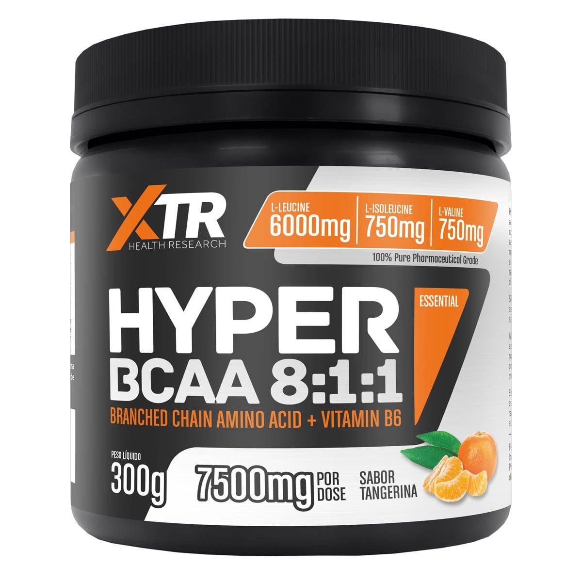 Hyper BCAA 8:1:1 7500MG - 300g Tangerina - XTR