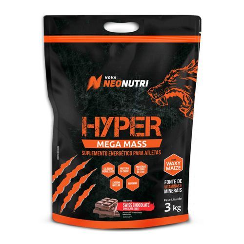 Hyper Mega Mass - 3000g Chocolate Su��o - NeoNutri