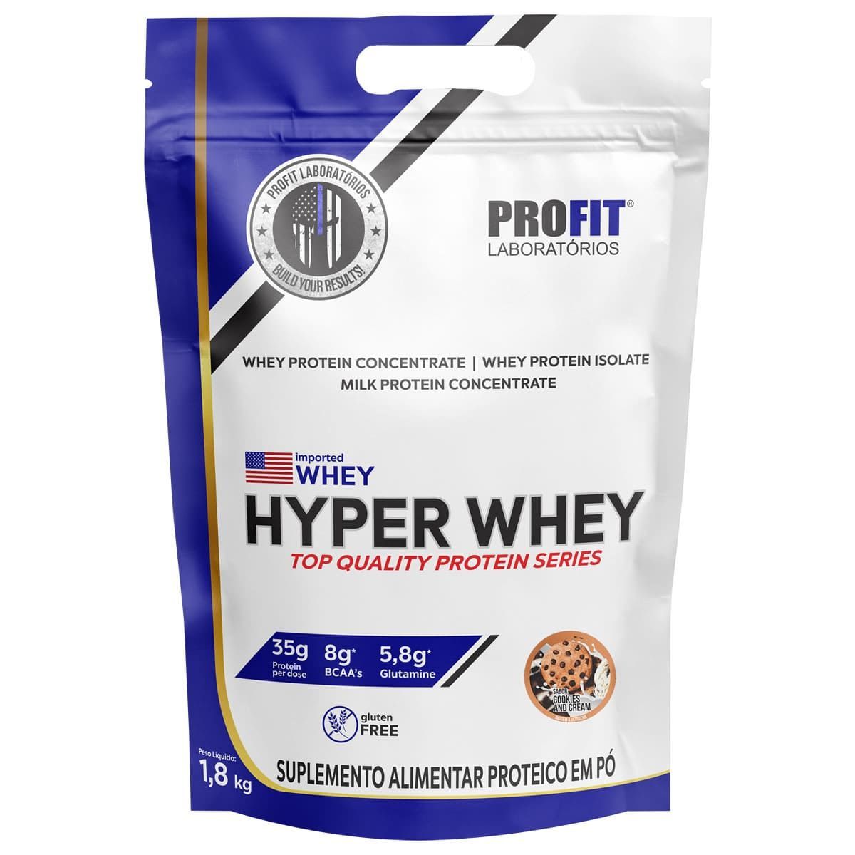 Hyper Whey - 1800g Refil Cookies And Cream - Profit