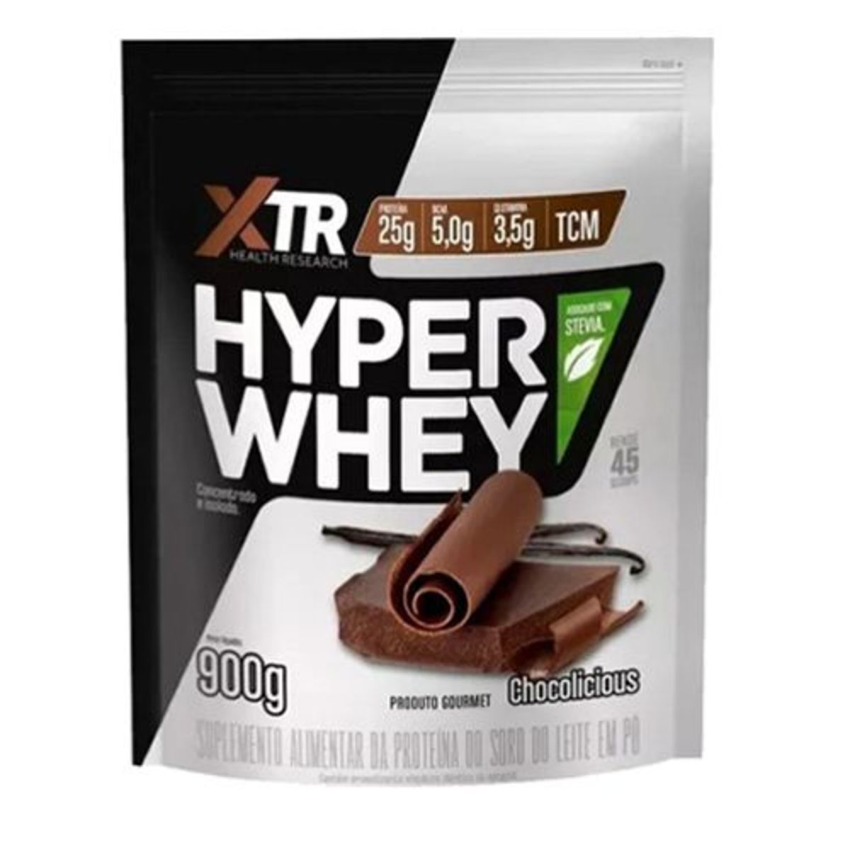 Hyper Whey Com Stevia - 900g Refil Chocolicious - XTR