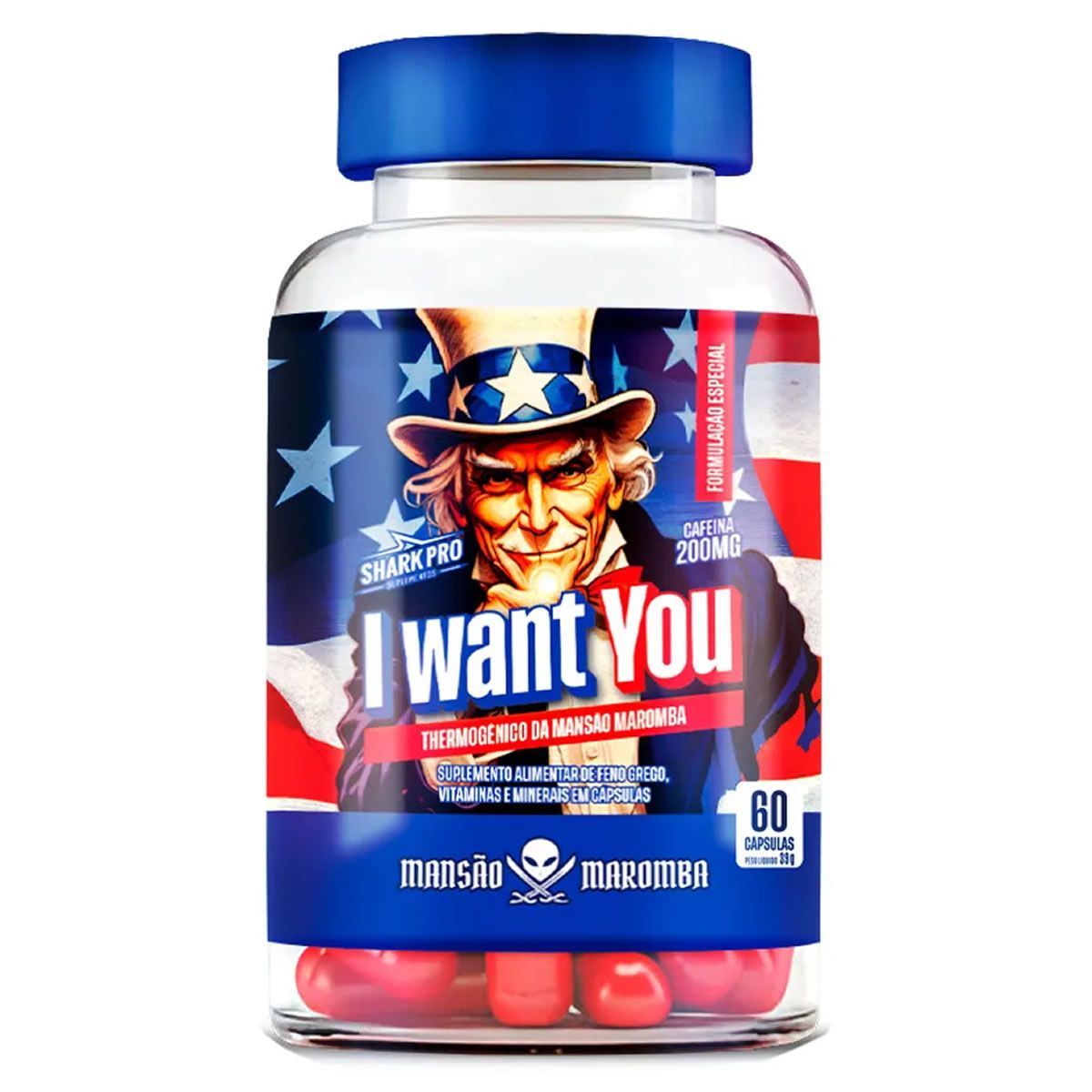 I Want You Mans�o Maromba - 60 C�psulas - Shark Pro