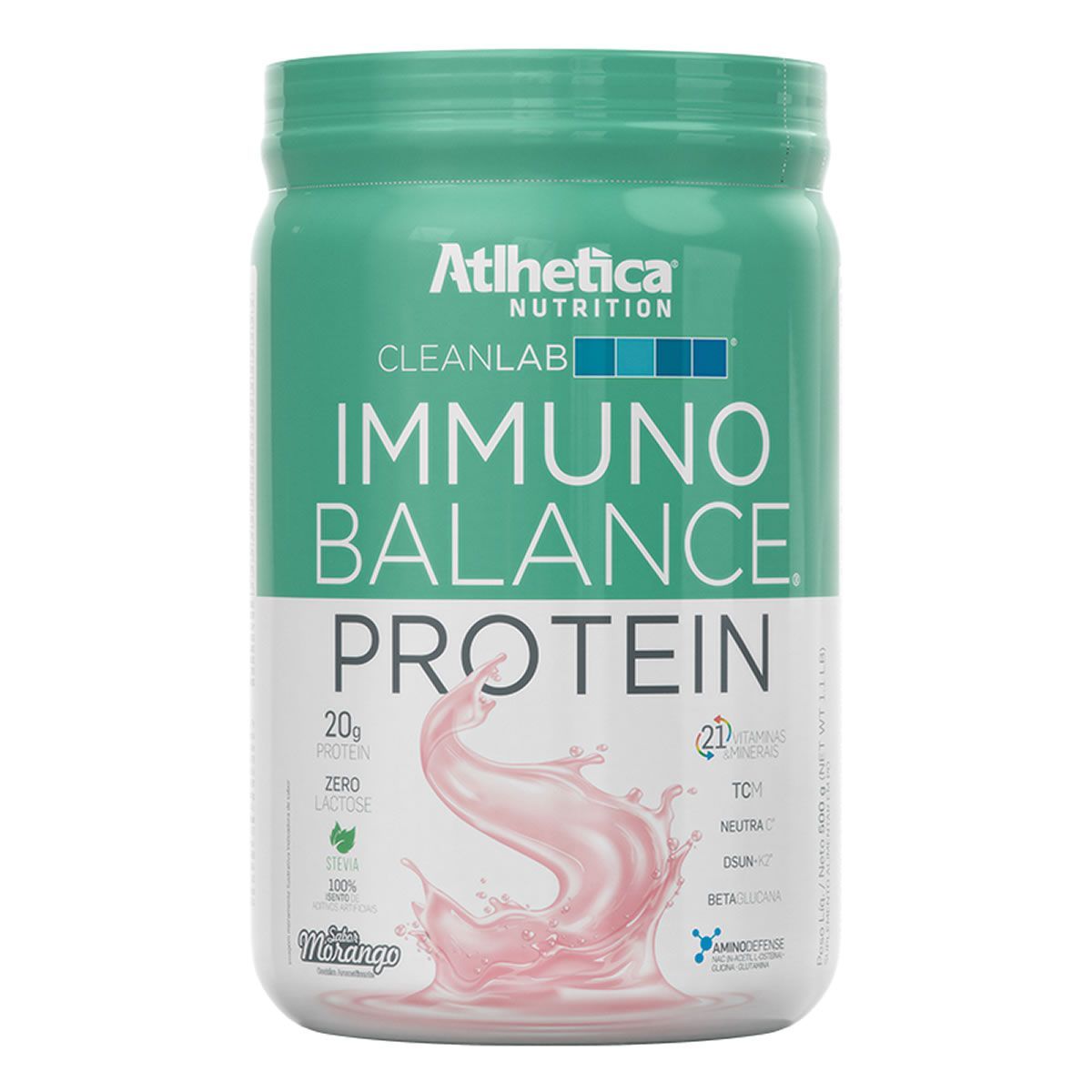 Immuno Balance Protein - 500g Morango - Atlhetica Nutrition