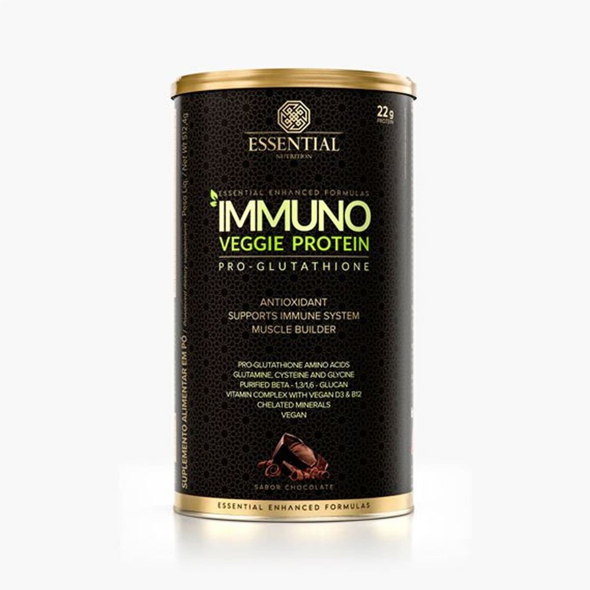 Immuno Veggie Protein - 512,4g Chocolate - Essential Nutrition