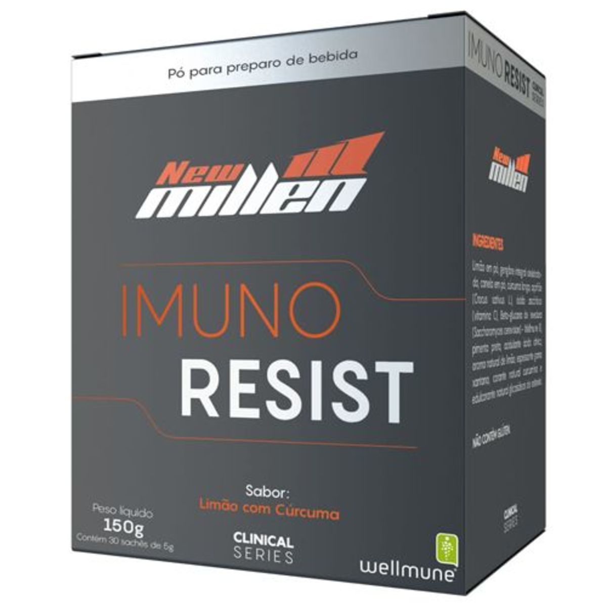 Imuno Resist - 150g Lim�o com C�rcuma - New Millen*** Data Venc. 17/11/2020