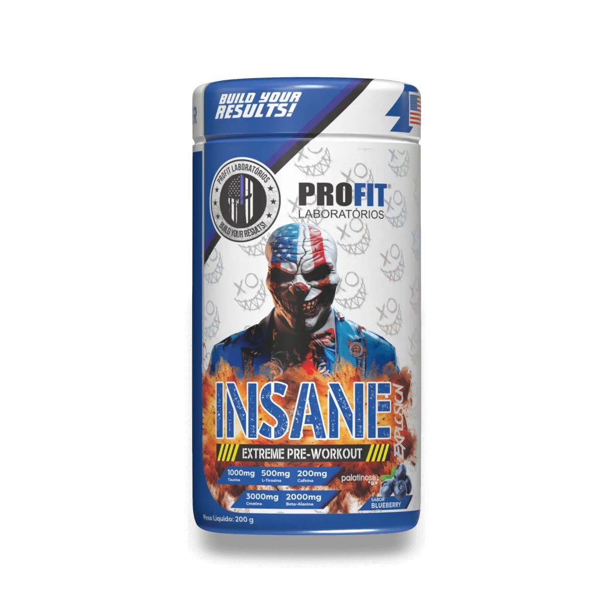 Insane Explosion Extreme Pre-Workout - 200g Blueberry - ProFit
