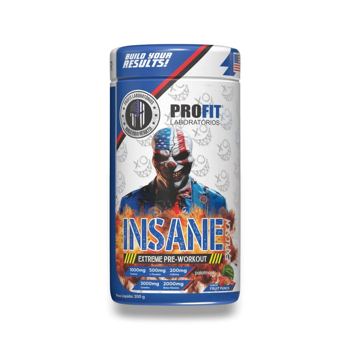 Insane Explosion Extreme Pre-Workout - 200g Fruit Punch - ProFit
