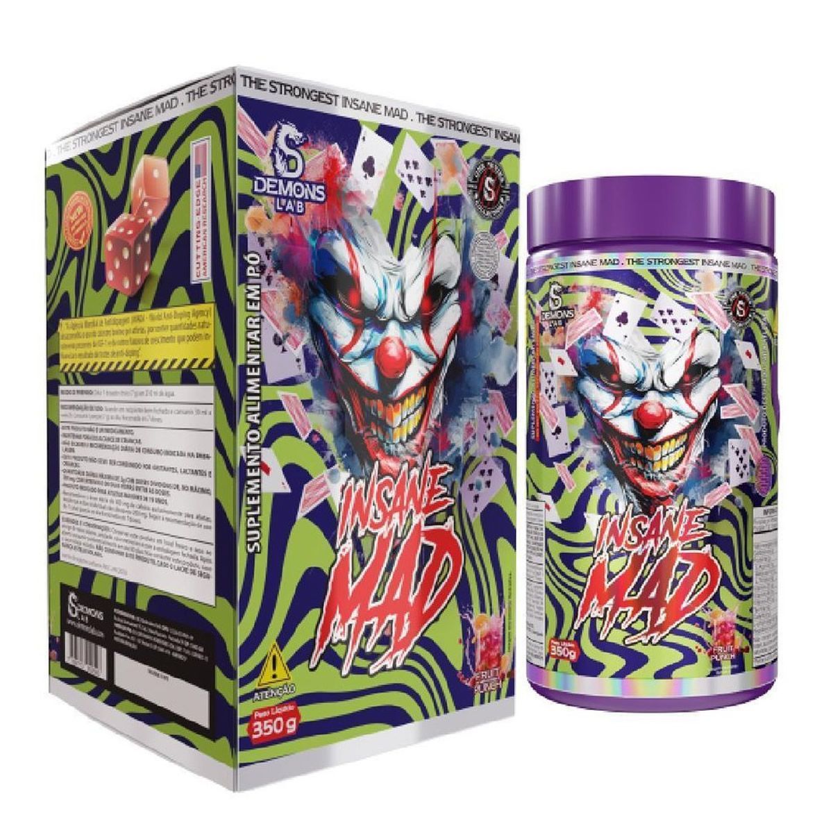 Insane Mad - 350g Frutas Vermelhas - Damons Lab