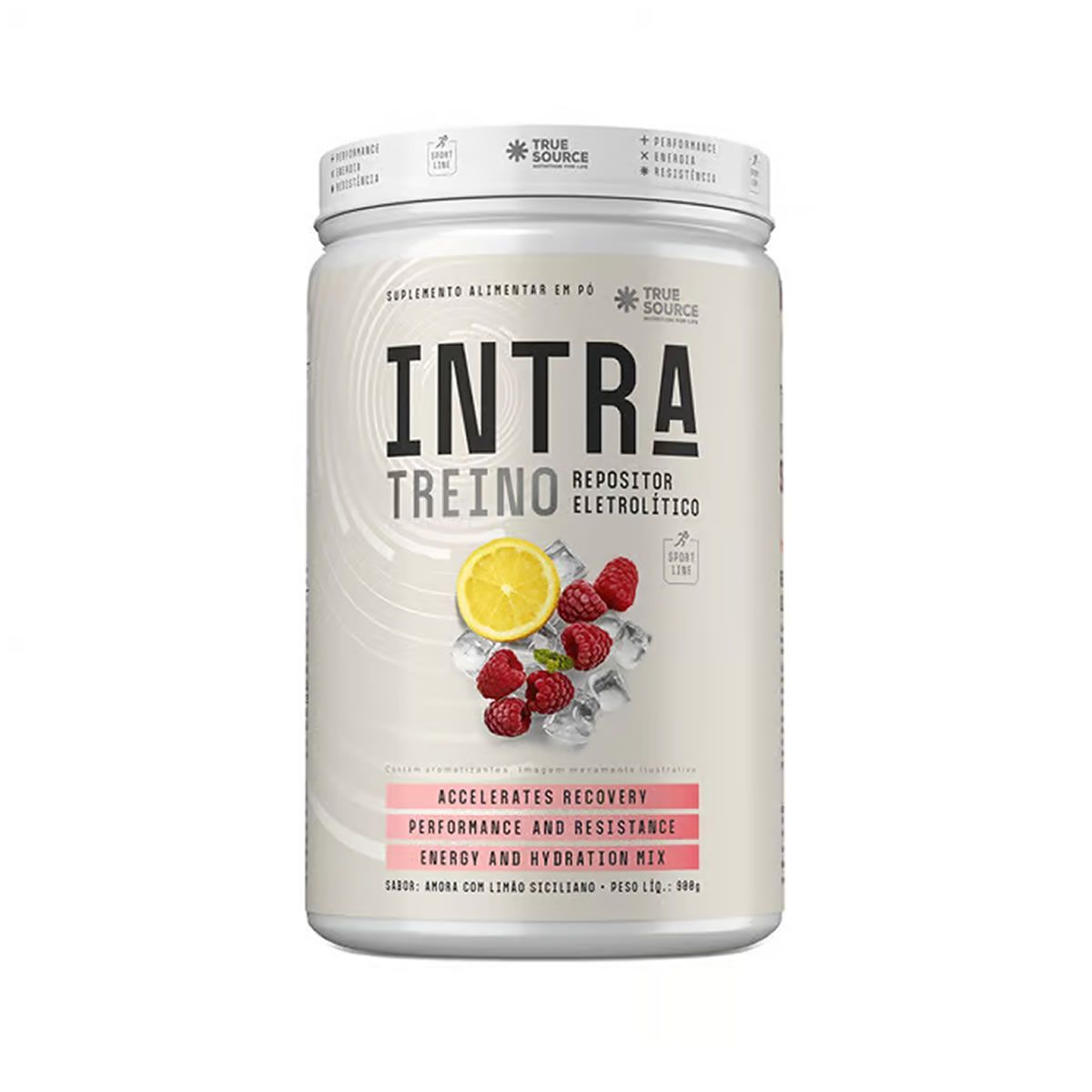 Intra Treino Repositor Eletrolitico - 900g Amora Com Lim�o Siciliano - True Source