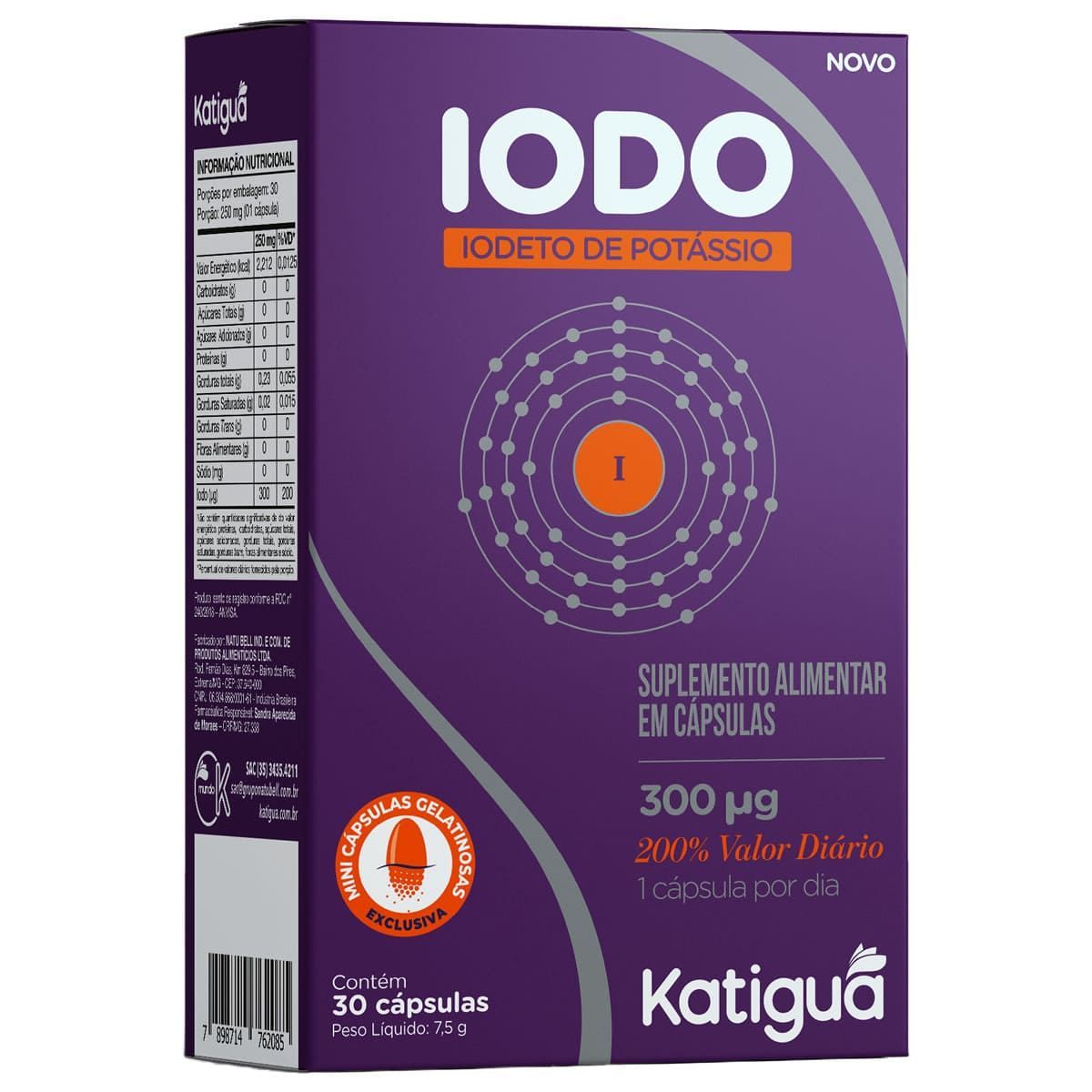 Iodo - 30 C�psulas - Katigu�