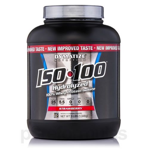 Iso 100 Whey Protein Isolado - 1360g Morango - Dymatize Nutrition