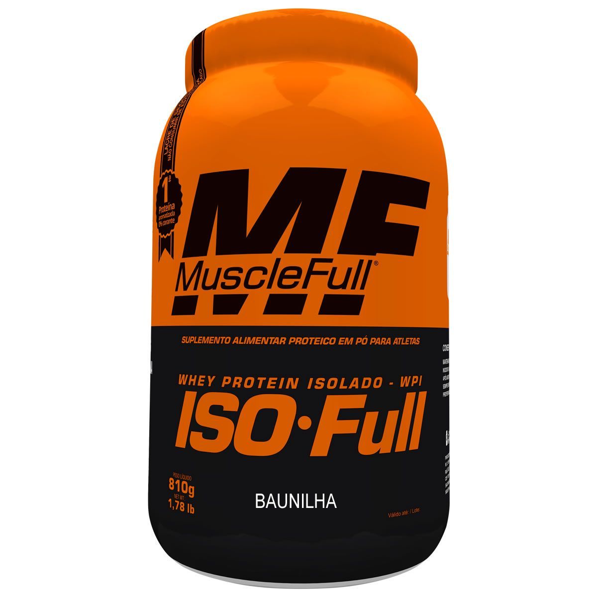 Iso Full Protein - 810g Baunilha - MuscleFull*** Data Venc. 30/7/23