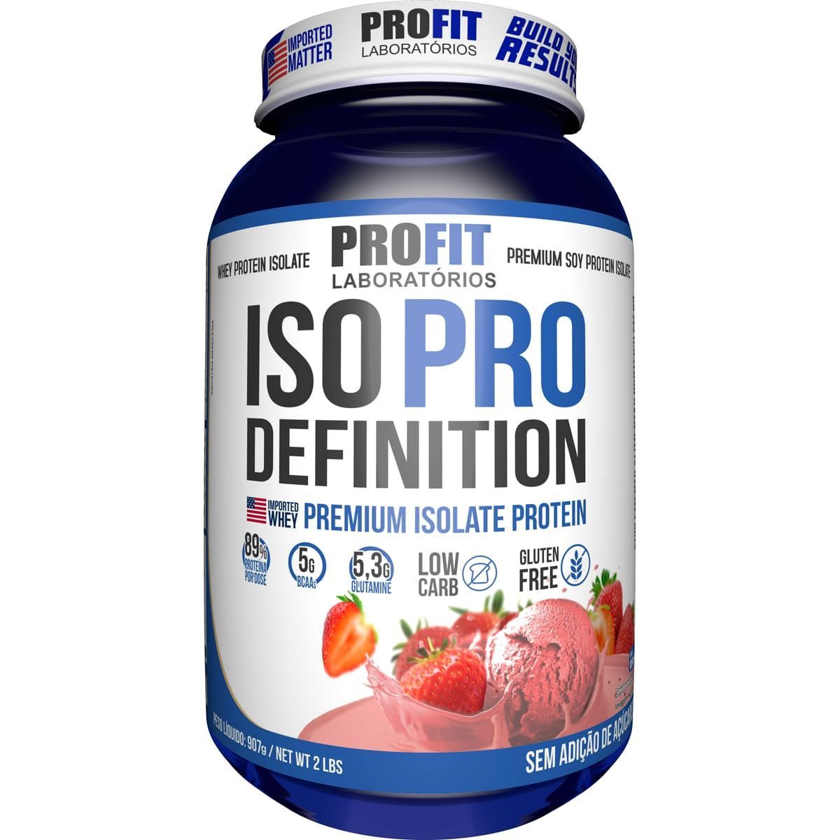 Iso Pro Definition - 907g Morango - ProFit*** Data Venc. 06/06/2025