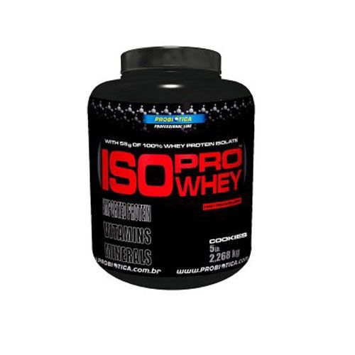Iso Pro Whey Low Carb - 2268g Sabor Cookies - Probi�tica