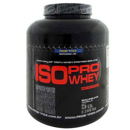 Iso Pro Whey Zero Carb - 2268g Sabor Baunilha - Probi�tica