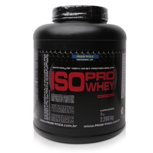 Iso Pro Whey Low Carb - 2268g Sabor Cappuccino - Probi�tica