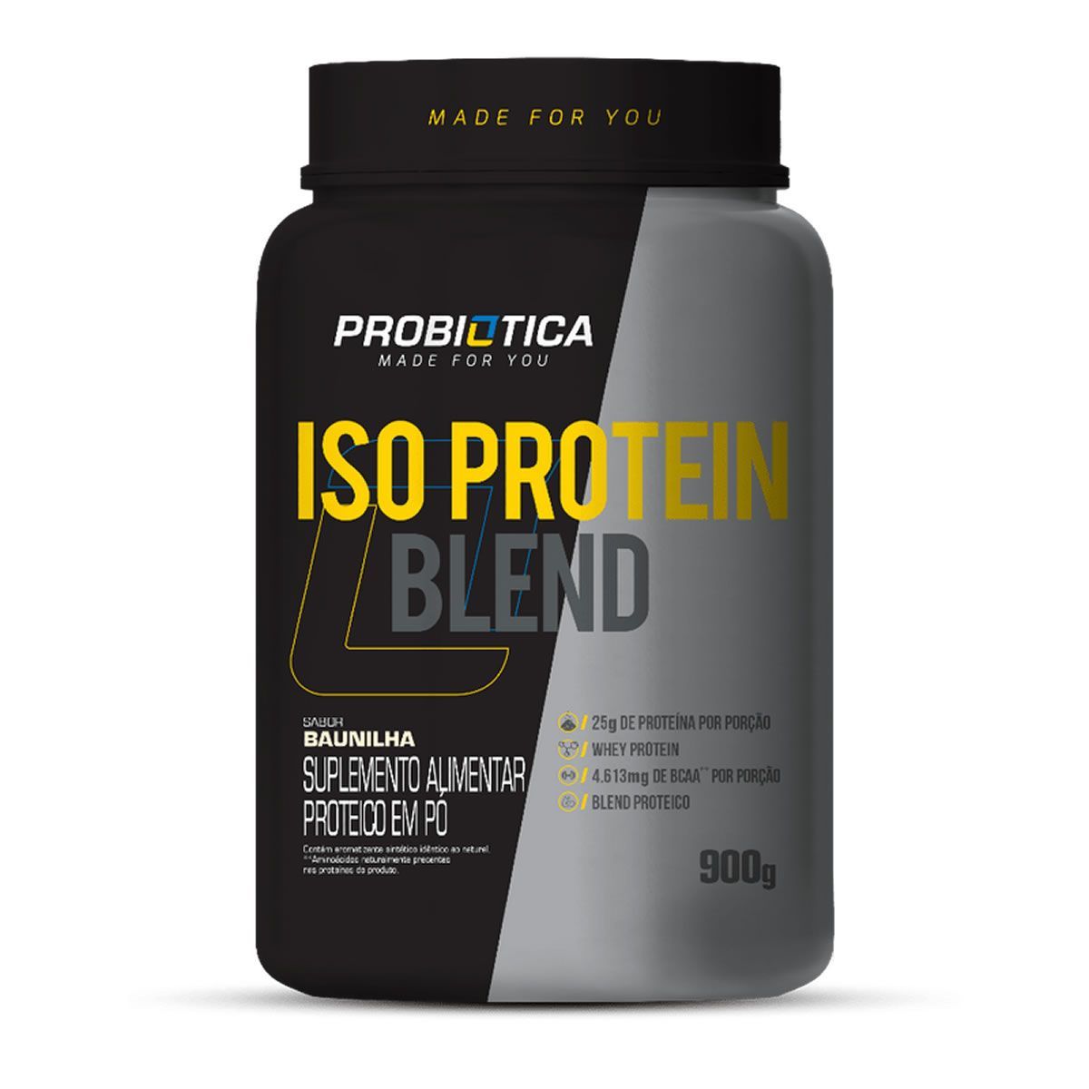 Iso Protein Blend - 900g Baunilha - Probiotica*** Data Venc. 07/03/2025