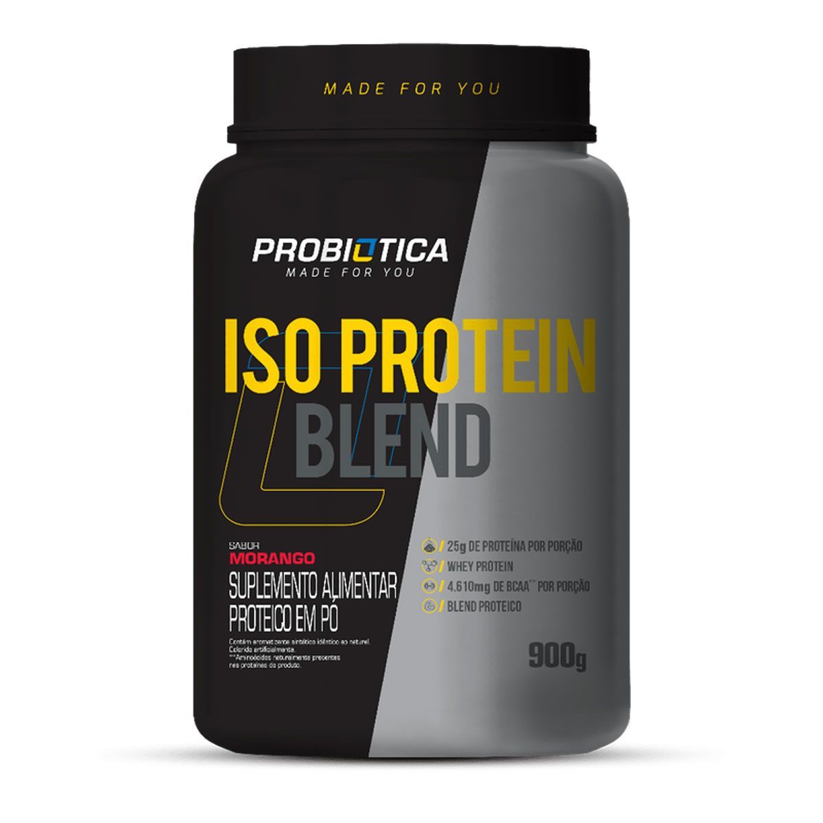 Iso Protein Blend - 900g Morango - Probi�tica