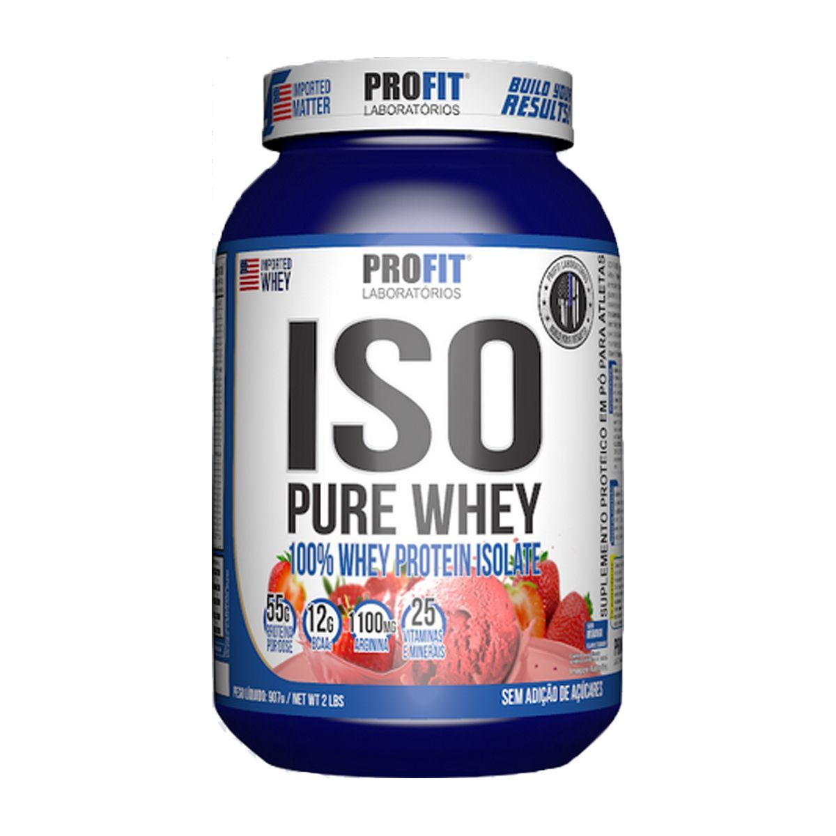 Iso Pure Whey  - 907g Morango - ProFit