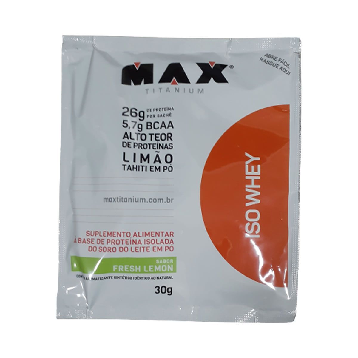 Iso Whey - 1 Sach� 30g Fresh Lemon - Max Titanium