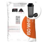 Iso Whey - 1800g Refil Baunilha + Coqueteleira 600ml Preta - Max Titanium
