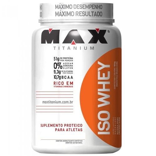 Iso Whey Zero Carb - 900g Baunilha - Max Titanium*** Data Venc. 28/11/2017