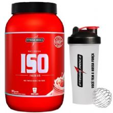 ISO Whey 907g - Morango + Coqueteleira - Integralm�dica