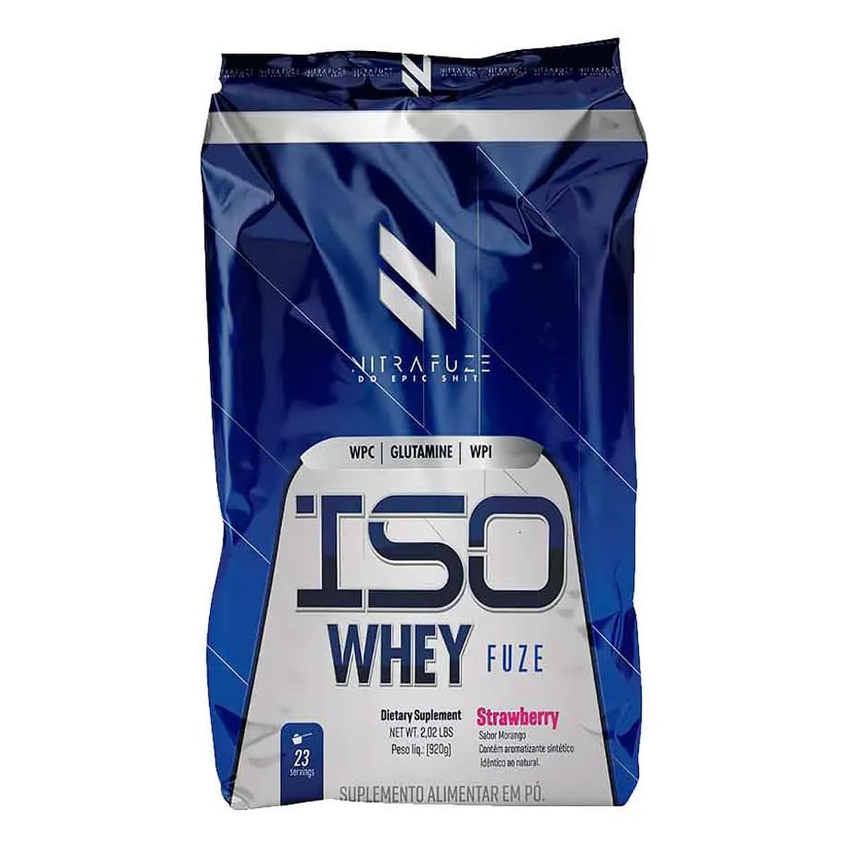 Iso Whey Fuze - 920g Refil Strawberry - NitraFuze