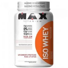 Iso Whey Zero Carb - 900g Baunilha - Max Titanium*** Data Venc. 28/11/2017