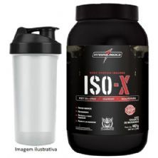 ISO-X Whey Protein Darkness 907g Morango + Coqueteleira - Integralm�dica