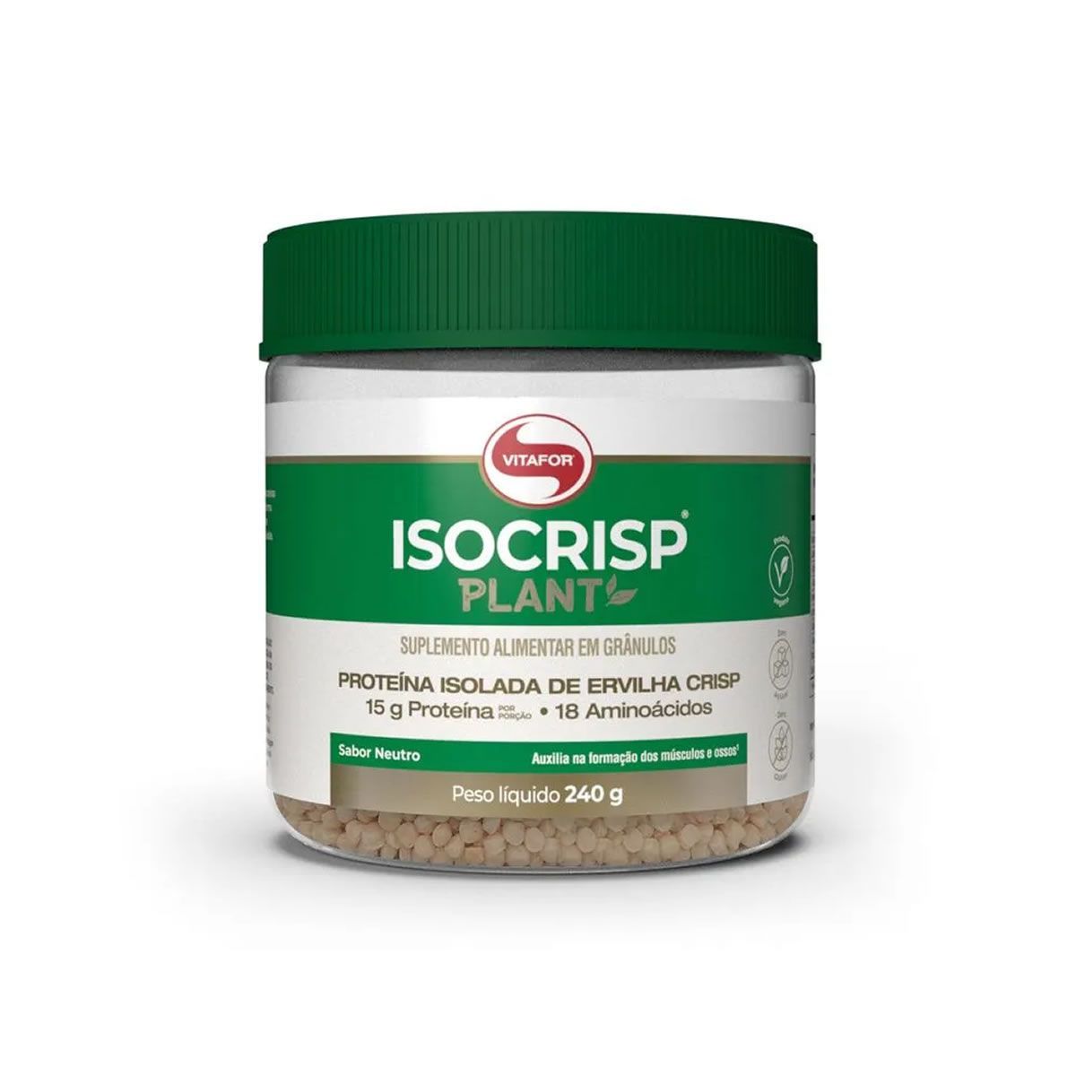 Isocrisp Plant - 240g Neutro - Vitafor