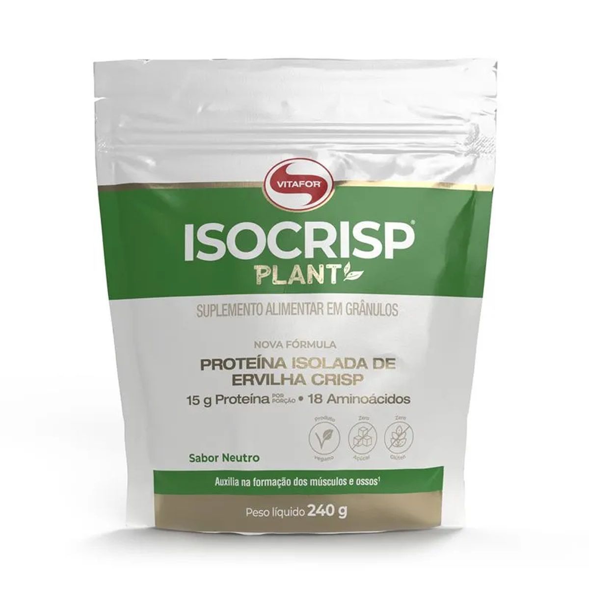 Isocrisp Plant - 240g Refil Neutro - Vitafor