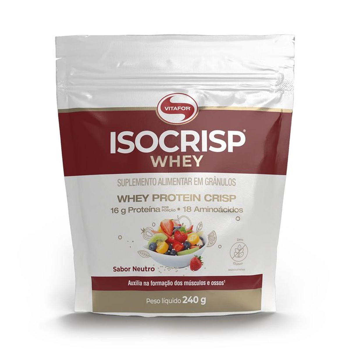 IsoCrisp Whey - 240g Neutro - Vitafor