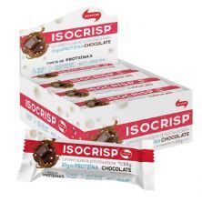Isocrisp Whey Bar - 12 unidades 55g Chocolate - Vitafor*** Data Venc. 24/04/2021