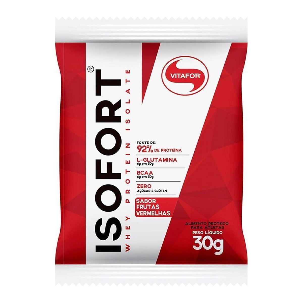 Isofort - 1 Sach� 30g Frutas Vermelhas Amostra - Vitafor