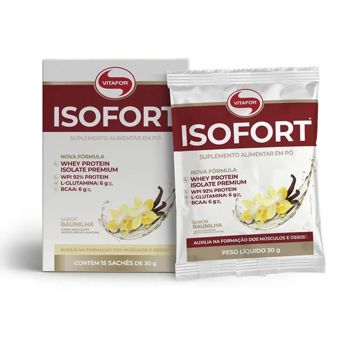 Isofort - 15 Sach�s 30g Baunilha - Vitafor