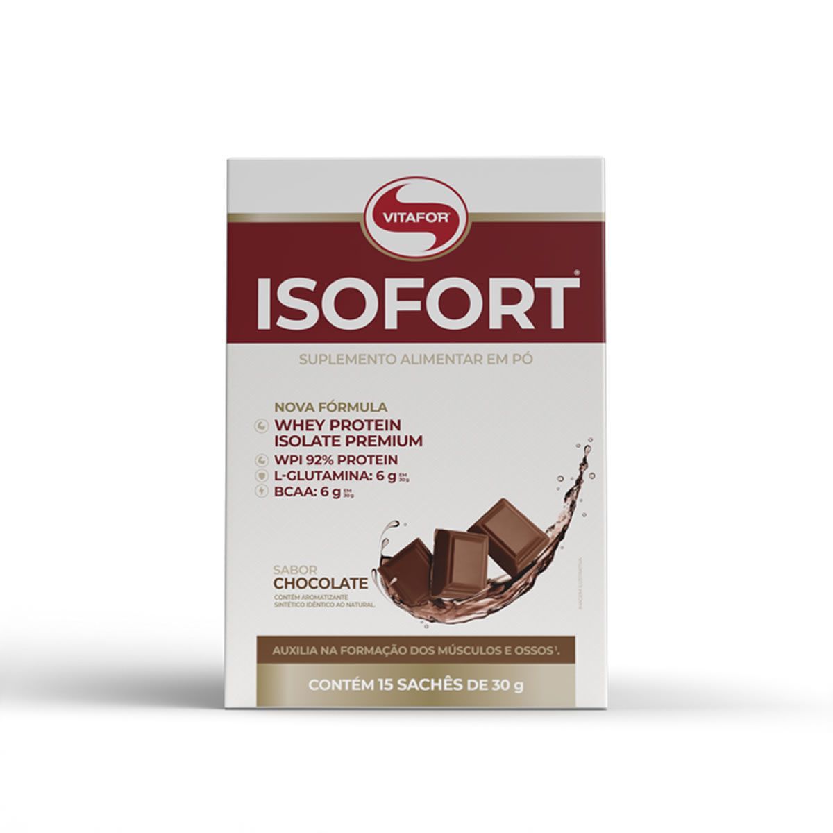 Isofort - 15 Sach�s de 30g Chocolate - Vitafor*** Data Venc. 30/7/23