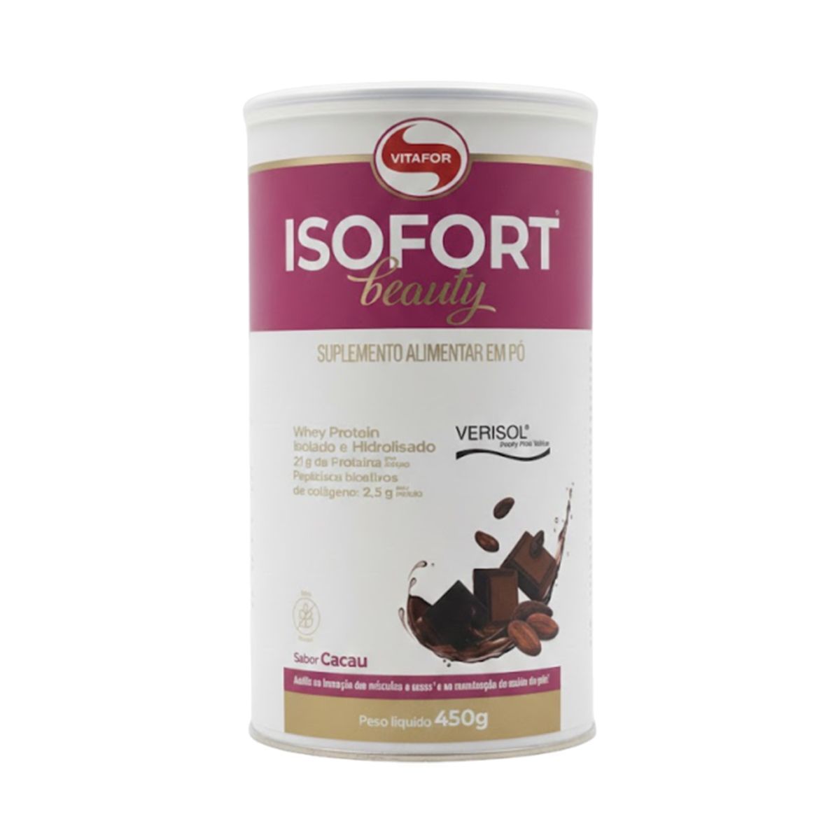 Isofort Beauty - 450g Cacau - Vitafor