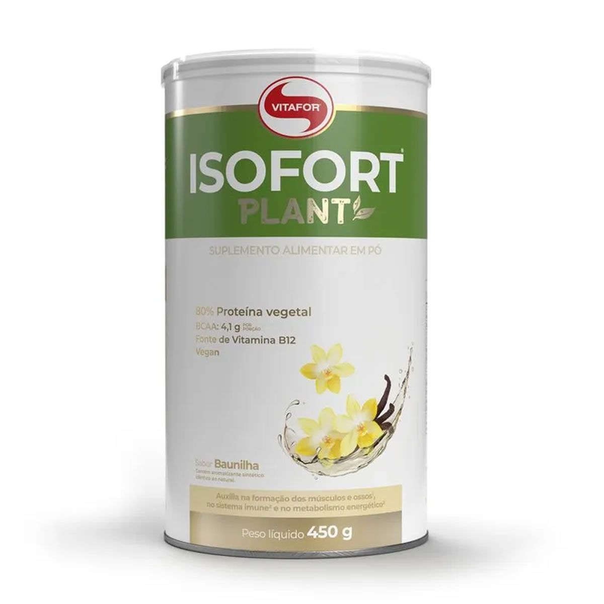 Isofort Plant - 450g Baunilha - Vitafor