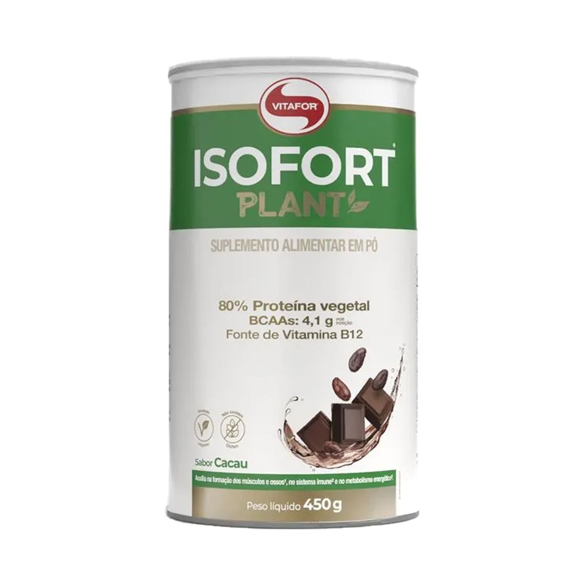 Isofort Plant - 450g Cacau - Vitafor