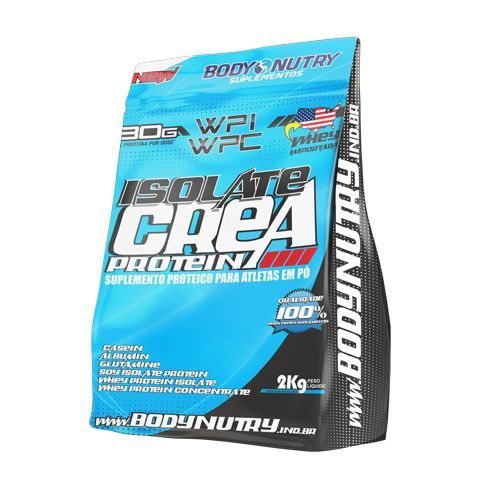 Isolate Crea Protein - 2000g Refil Morango - Body Nutry