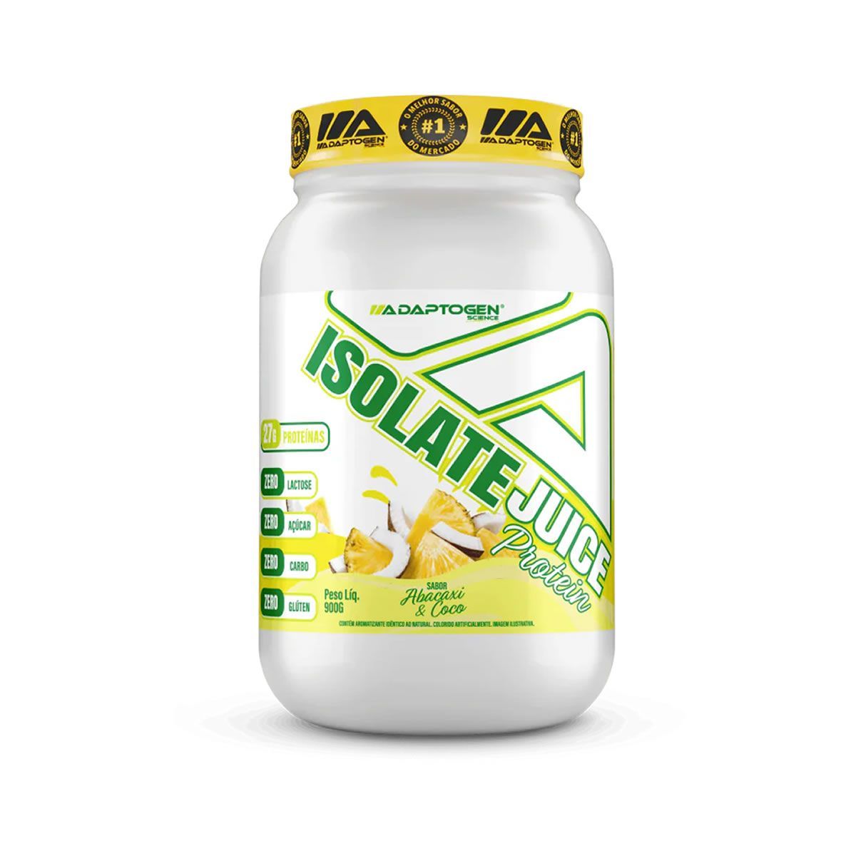 Isolate Juice Protein - 900g Abacaxi & Coco - Adaptogen