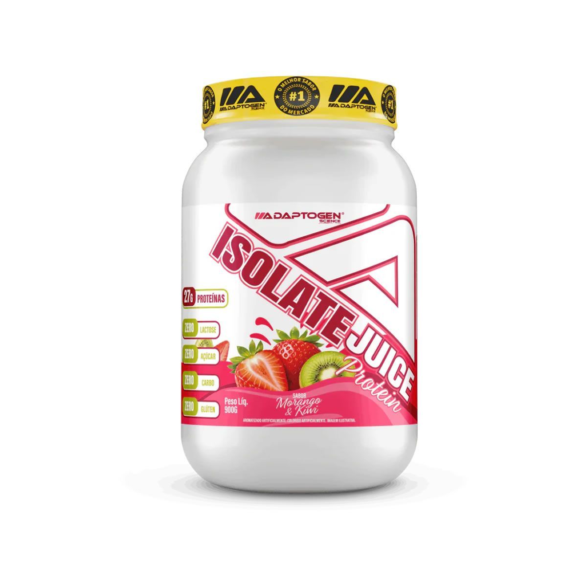 Isolate Juice Protein - 900g Morango & Kiwi - Adaptogen