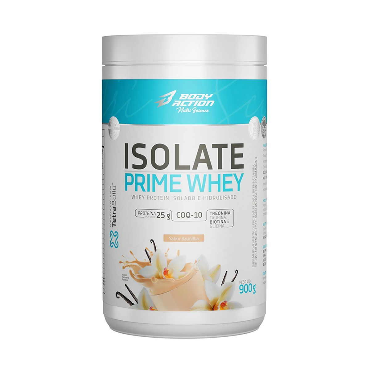 Isolate Prime Whey  - 900g Baunilha Natural - BodyAction