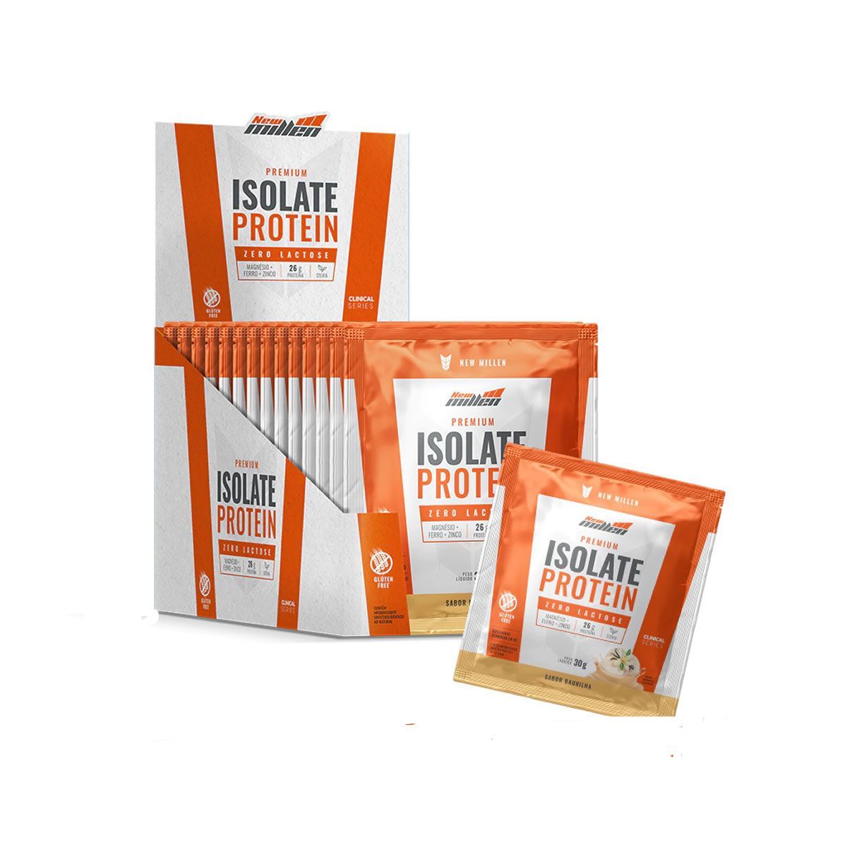 Isolate Protein Premium - 15 Sach�s de 30g Baunilha - New Millen