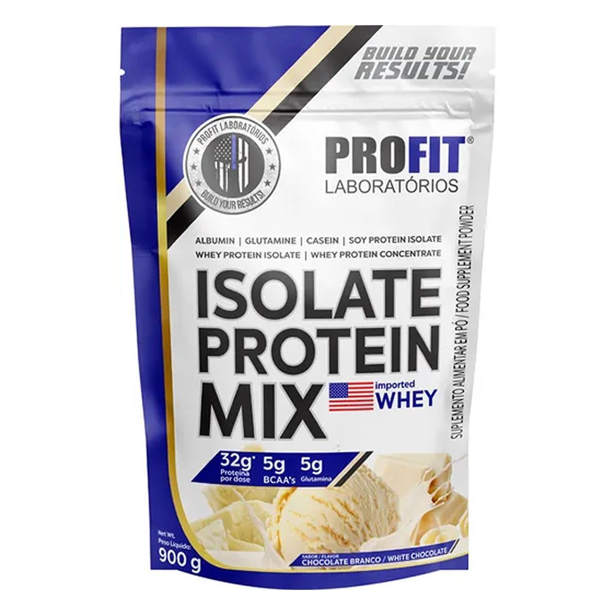Isolate Protein Mix Refil - 900g Chocolate Branco - ProFit