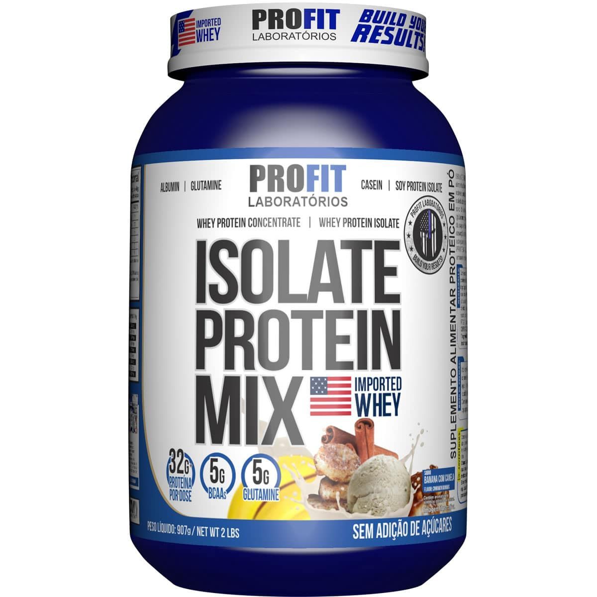 Isolate Protein Mix -  907g Banana com Canela - Profit*** Data Venc. 18/04/2025