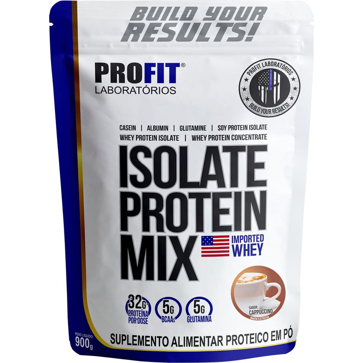 Isolate Protein Mix Refil - 900g Cappuccino - Profit