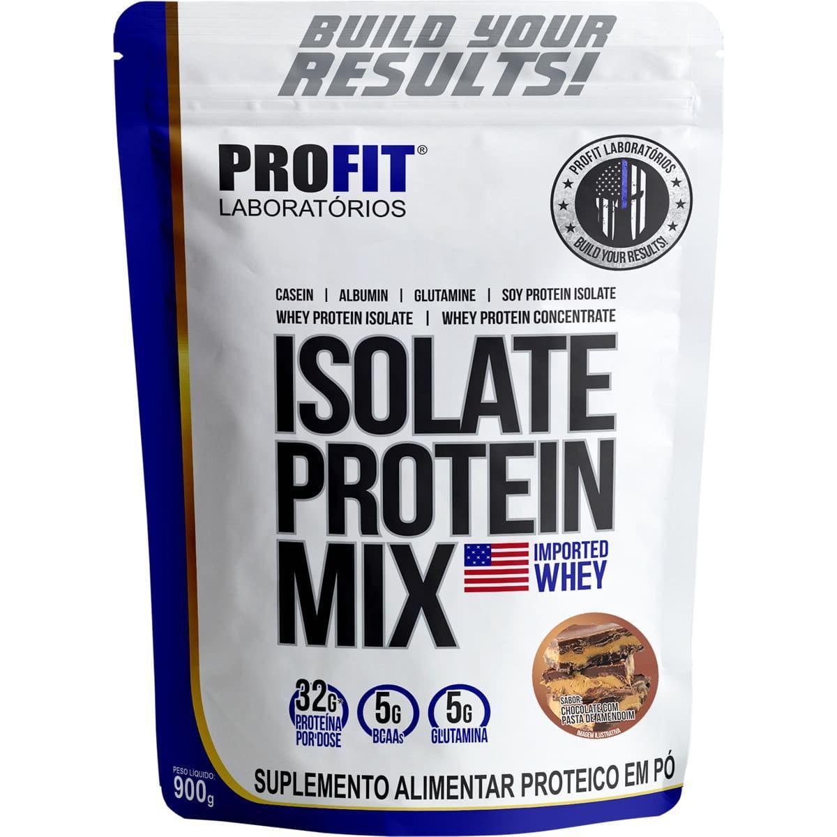 Isolate Protein Mix Refil - 900g  Chocolate Com Pasta de Amendoim - Profit